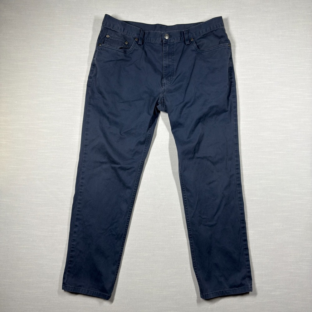 Brooks Brothers Pants Mens 36W 30L Navy 346 Straight Casual Classic Medium Wash